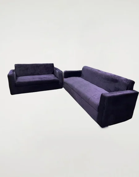 Tuxedo Soft Velvet Touch Sofa Set