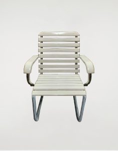 Curvy linear Wooden Visitor Chair (FCWC 9)