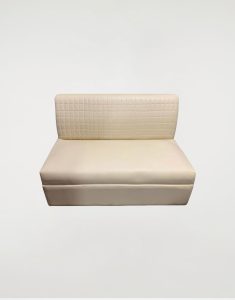 Two Seater Artificial Leather Home and Office Armless Sofa