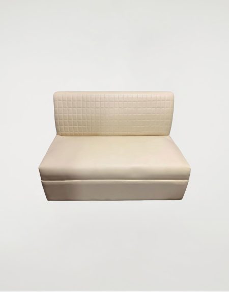 Two Seater Artificial Leather Home and Office Armless Sofa