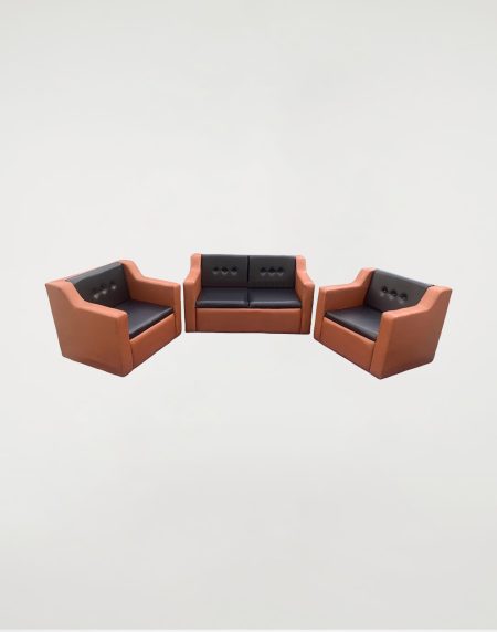 Button Tufted Living Room Sofa Set